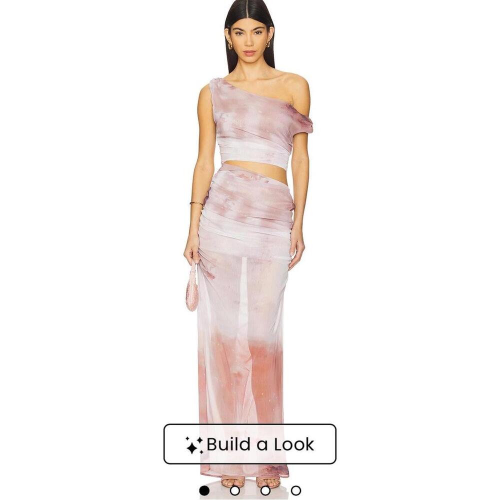 Elegant One-Shoulder Pink Dress